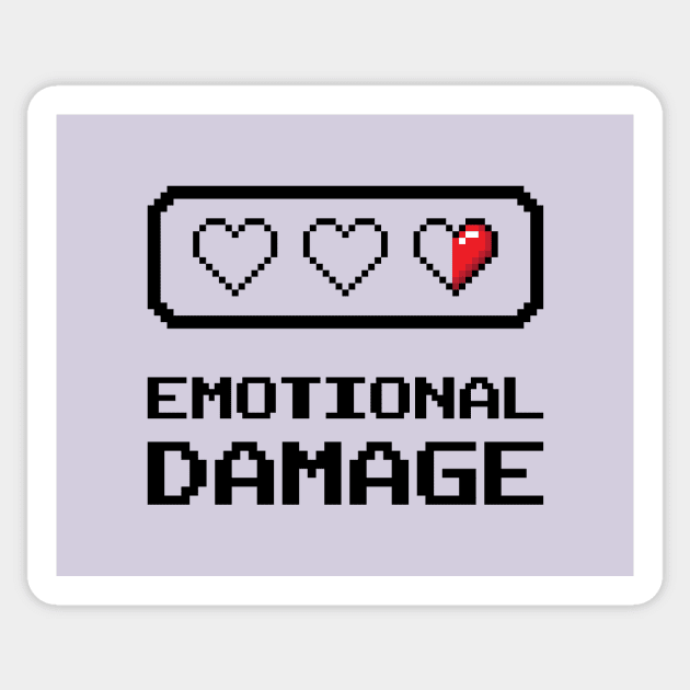 Emotional Damage Sticker by Sticus Design